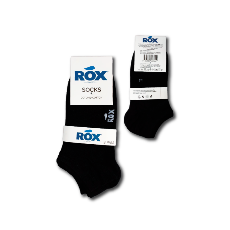 ROX TRIS CALZA SNEAKERS UNISEX 35-38 NER