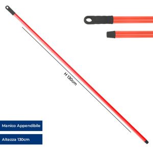 MANICI FERRO 130 CM ROSSO