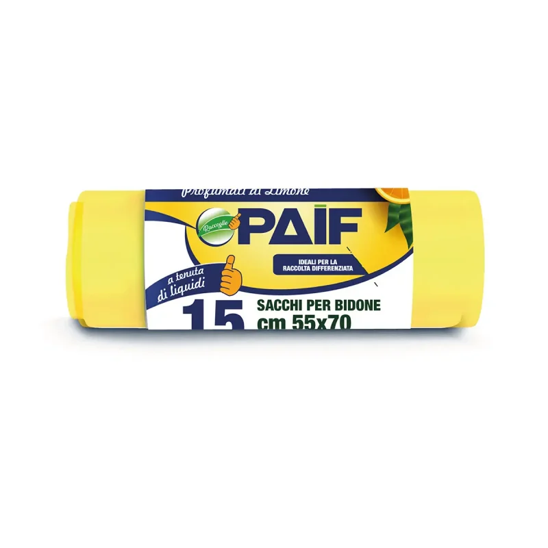SACCHI 55X70 C/MANICI PROF.LIMONE