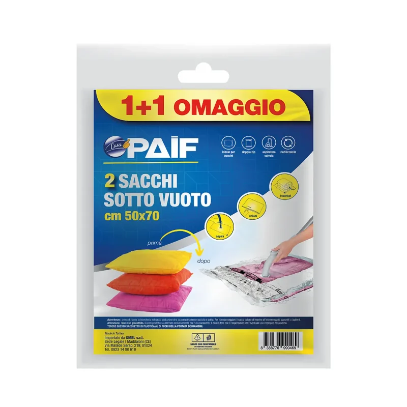 2 SACCHI SOTTOVUOTO 50X70