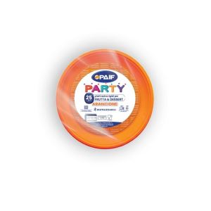 PIATTI FRUTTA 25PZ ARANCIO