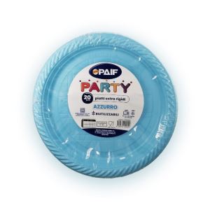 PIATTI COLOR 20PZ AZZURRO