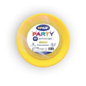 PIATTI COLOR 20PZ GIALLO