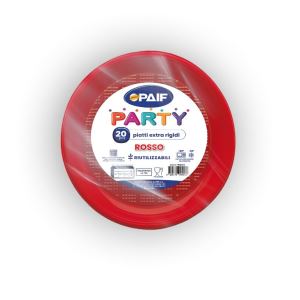 PIATTI COLOR 20PZ ROSSO