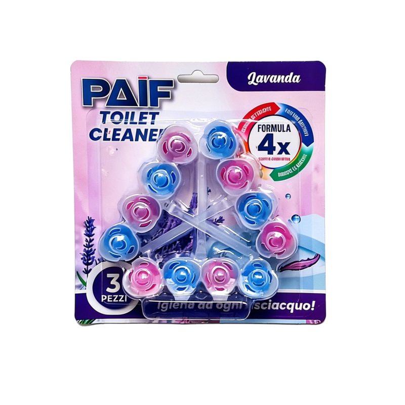 PAIF Toilet Cleaner Lavanda – Detergente Deodorante per WC 3 x 50 g
