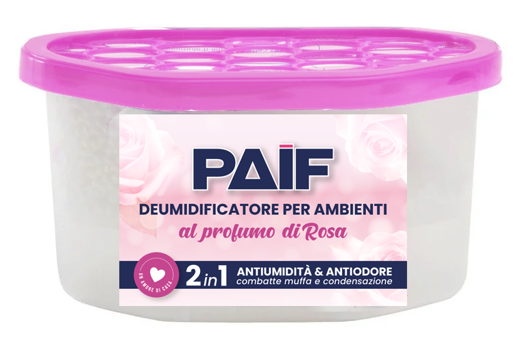 PAIF Deumidificatore per Ambienti al Profumo di Rosa – 400 ml