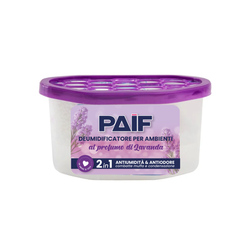 PAIF Deumidificatore per Ambienti al Profumo di Lavanda – 400 ml