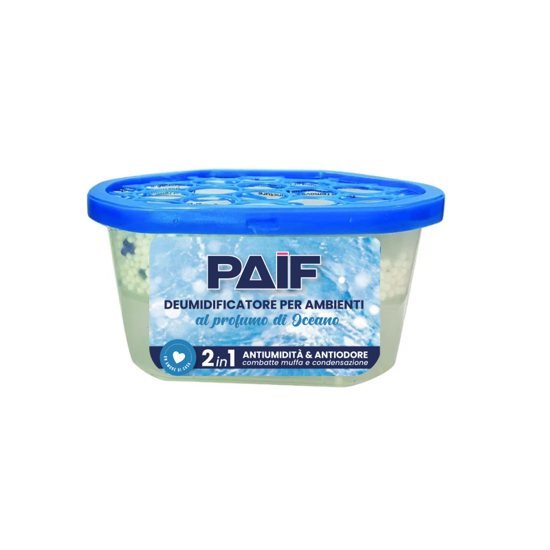 PAIF Deumidificatore per Ambienti al Profumo di Oceano – 400 ml