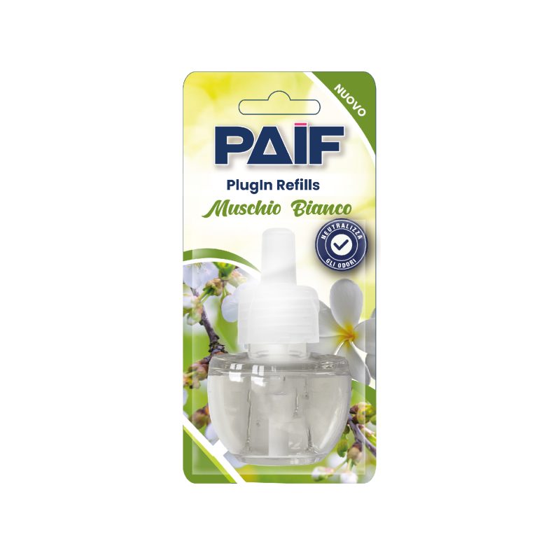 PAIF Ricarica per Diffusore Elettrico Muschio Bianco –1 PZ.