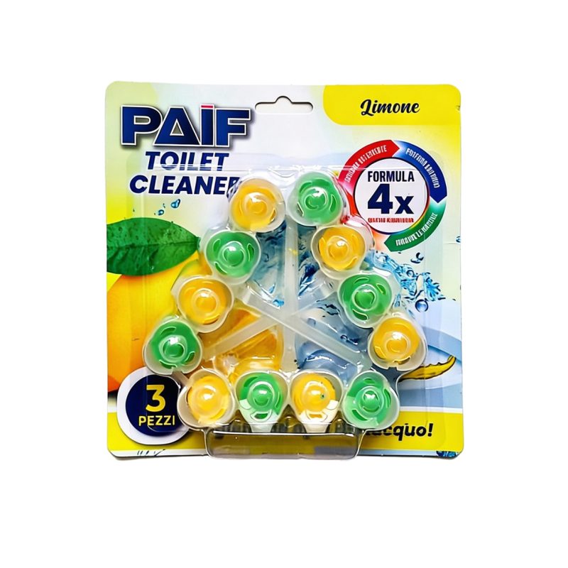 PAIF Toilet Cleaner Limone – Detergente Deodorante per WC 3 x 50 g