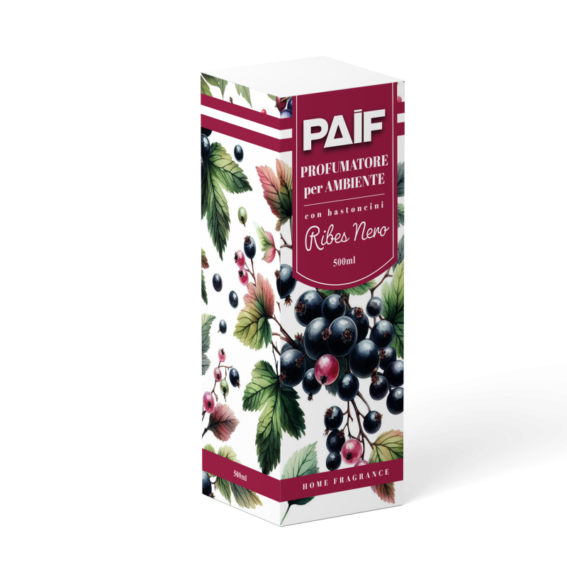 PROFUMATORE CON BACCHETTE 500ML RIBES NERO